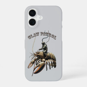 Vintage Duiker Rijdt op een Reuzenklauw Kreeft URM iPhone 16 Hoesje