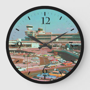 Vintage Duitsland Berlijn De Tegel Luchthaven Grote Klok
