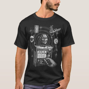 Vintage Duivel Fortune Machine Sci-Fi T-Shirt