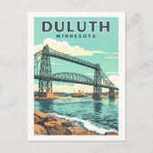 Vintage Duluth Minnesota Briefkaart (Voorkant)