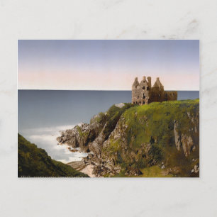 Vintage Dunskey Castle Schotland Briefkaart