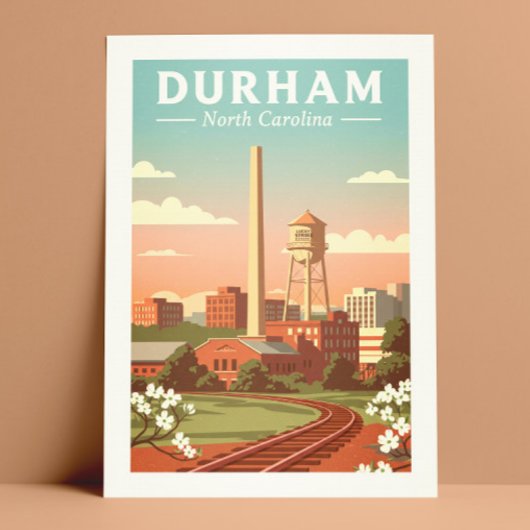 Vintage Durham North Carolina Briefkaart