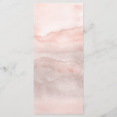 Vintage Dusty Rose Floral Menus Mariage (Dos)