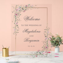 Vintage Dusty Rose Sage Green Mariage Bienvenue