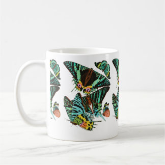 Vintage E.A. Séguy's groene vlinders Koffiemok