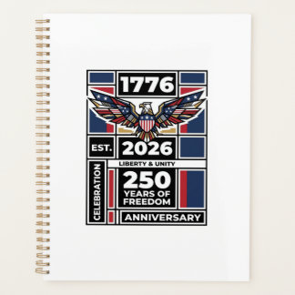 Vintage Eagle 1776 2026 T-shirt Patriotistische Ty Planner