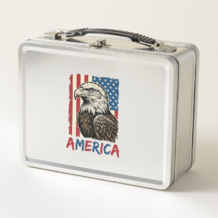 Vintage Eagle America Patriottische Shirt Ontwerp_
