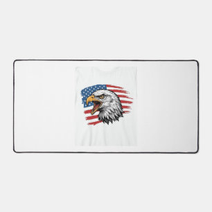Vintage Eagle Drapeau Patriote Vector Design de T-