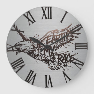 Vintage Eagle Romeinse Cijfers Wandklok Grote Klok