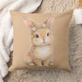 Vintage Easter Bunny Rabbit Egg Watercolor Kussen