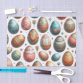 Vintage Easter Egg Pattern Holiday  Tissuepapier (Craft)