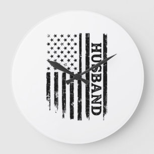 Vintage Echte Patriottische Vlag Shirt Ontwerp_1 Grote Klok