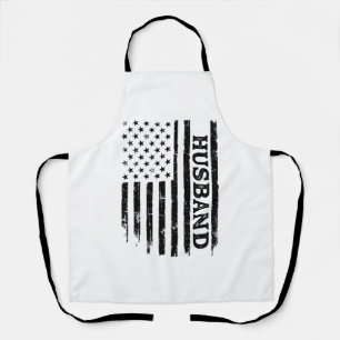 Vintage Echte Patriottische Vlag Shirt Ontwerp_1 Schort