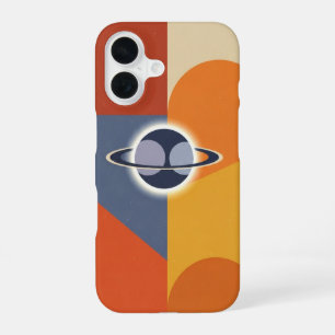 Vintage Eclipse op Blokken iPhone 16 Hoesje