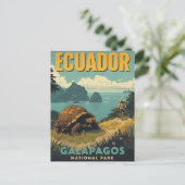 Vintage Ecuador Galapagos Travel Briefkaart (Staand voorkant)