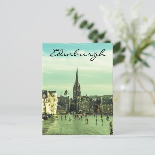 Vintage Edinburgh Briefkaart (Staand voorkant)
