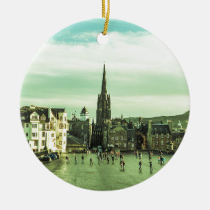 Vintage Edinburgh Keramisch Ornament