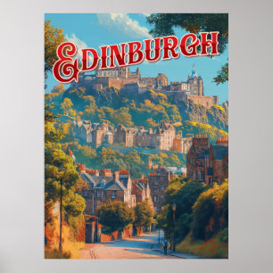Vintage Edinburgh Poster
