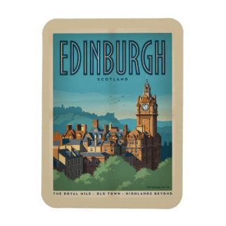 Vintage Edinburgh Schotland cadeaus & souvenirs Magneet