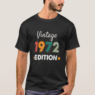 Vintage Edition 1972 Edition Building Year 1972 Re T-shirt