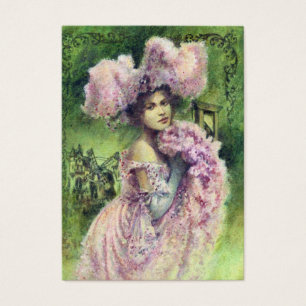 Vintage Edwardian Dancer ACEO Visitekaartje