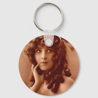Vintage Edwardian Girl Sleutelhanger