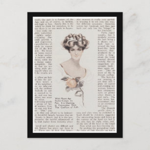 Vintage Edwardian Lady Briefkaart