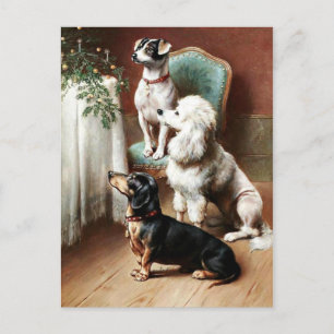 Vintage - Een Kerstcadeau Feestdagenkaart