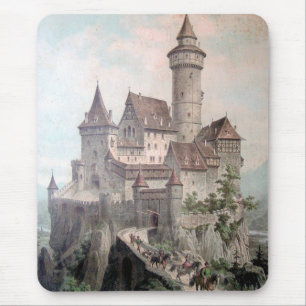 Vintage - Een mooi oud kasteel Muismat