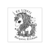 Vintage Eenhoorn, Fantasie Aangepaste Ex Libris, B Rubberstempel (Afrduk)