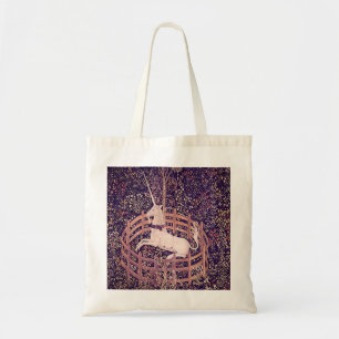 Vintage Eenhoorn in het Tapijtwerk van de Tote Bag