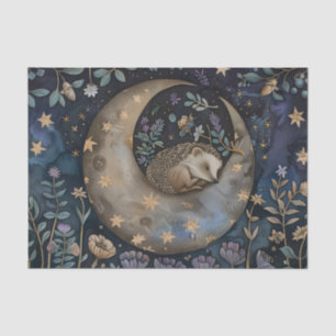 Vintage Egelfbos Bloem William Morris  Tissuepapier