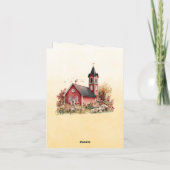 Vintage Église Bible Verse Automne (Dos)