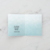 Vintage Église Bible Verse Bleu (Intérieur)