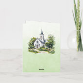 Vintage Église Bible Verse Sage (Dos)