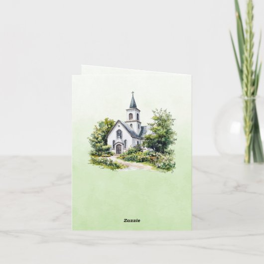 Vintage Église Bible Verse Sage (Dos)