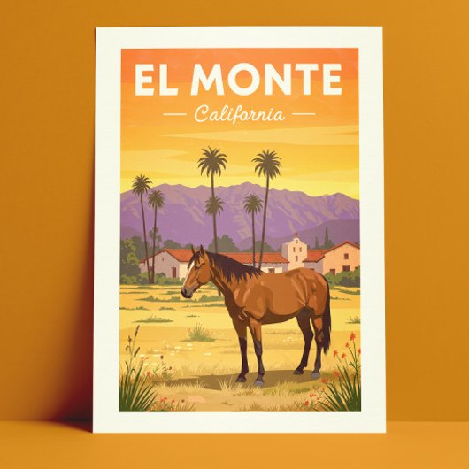 Vintage El Monte California Briefkaart