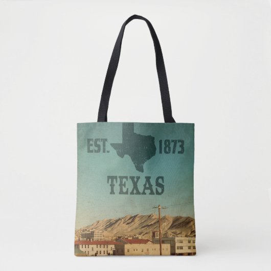 Vintage El Paso Texas Canvas tas (Voorkant)