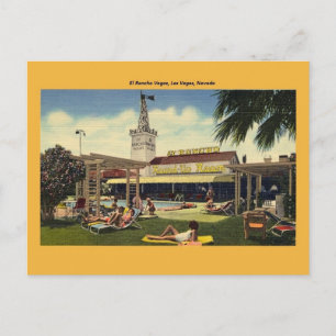 Vintage El Rancho Vegas Briefkaart