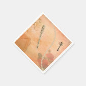 Vintage Elegance Stationery Ephemera ontkoppeling Servet (Hoek)