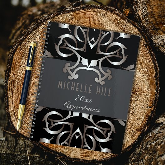 Vintage Elégant Bronze Baroque Nomination Book