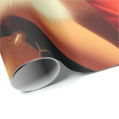 Vintage Elegant Christmas Girl Cadeaupapier (Rol Hoek)