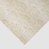 Vintage Elegant Ecru Antique Damask Tissuepapier (Detail)