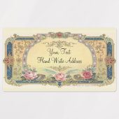 Vintage Élégant Étiquettes de adresse de pays fran (Design 2)