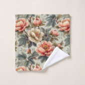 Vintage élégant floral (Gant de toilette)