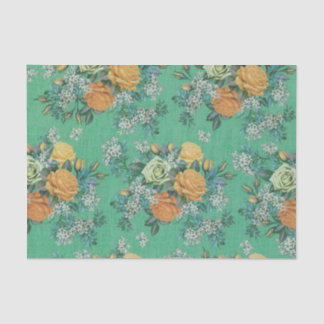 Vintage Elegant Roos Floral bouquet botanical Tissuepapier