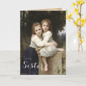 Vintage Elegant Soeur Carte Anniversaire (Fleur jaune)