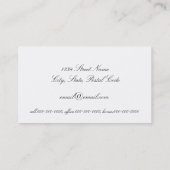 vintage elegant visitekaartje (Achterkant)