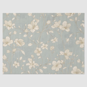 Vintage Elegante Botanische Lijnkunst Tissuepapier