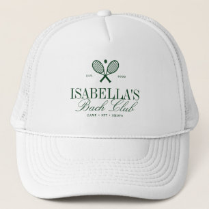Vintage Elegante Groene Bruidsfeest Aangepaste Trucker Pet